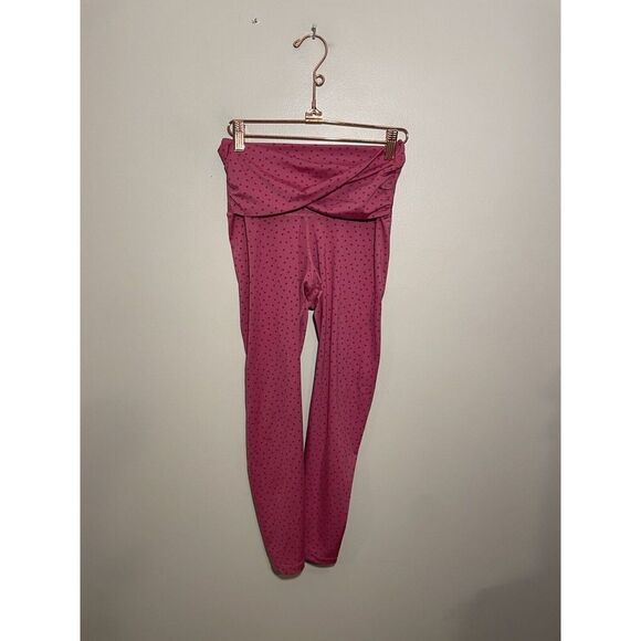 Nike Yoga Women's High Rise 7/8 Leggings CZ9144 Size Small Polka Dot $70 - Picture 4 of 10